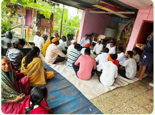 वरोरा-भद्रावती विधानसभा क्षेत्रात  मागील वर्षी पुराची परिस्थिती उद्भभवली भविष्यात सामना कसा करायचा यावर नागलोन येथे चर्चा.