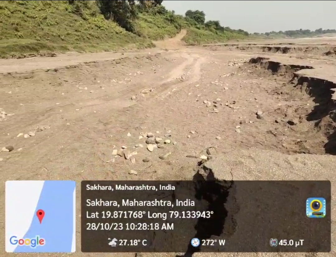 दीपावली अवकाश पर बढी पैनग॔गा नदी से रेत की तश्करी